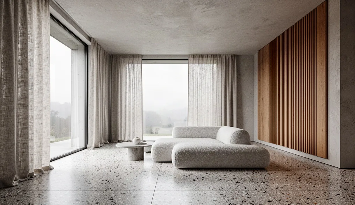Acoustic Attenuation in Open Plan Living Environments